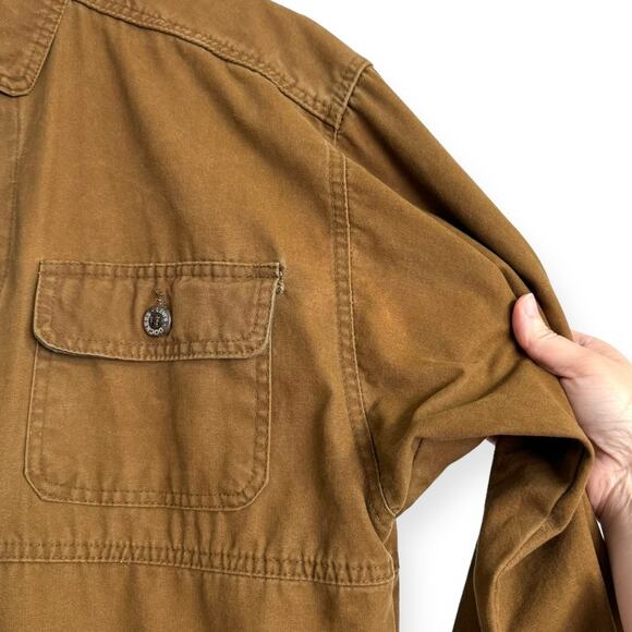 Vintage Dockers Levi's Khaki Barn Chore Workwear Coat Men's Size S - Picture 12 of 15
